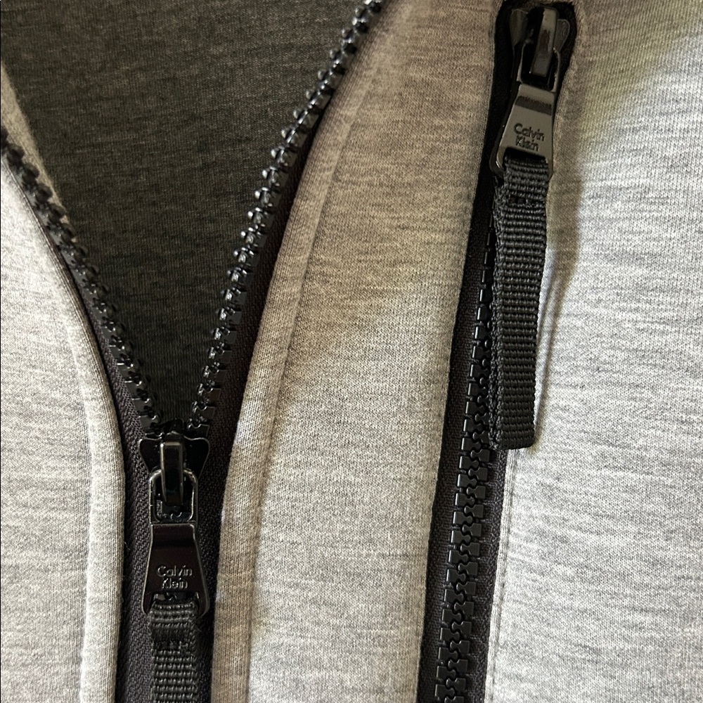 Calvin Klein Light Grey Scuba Jacket - Picture 3 of 11